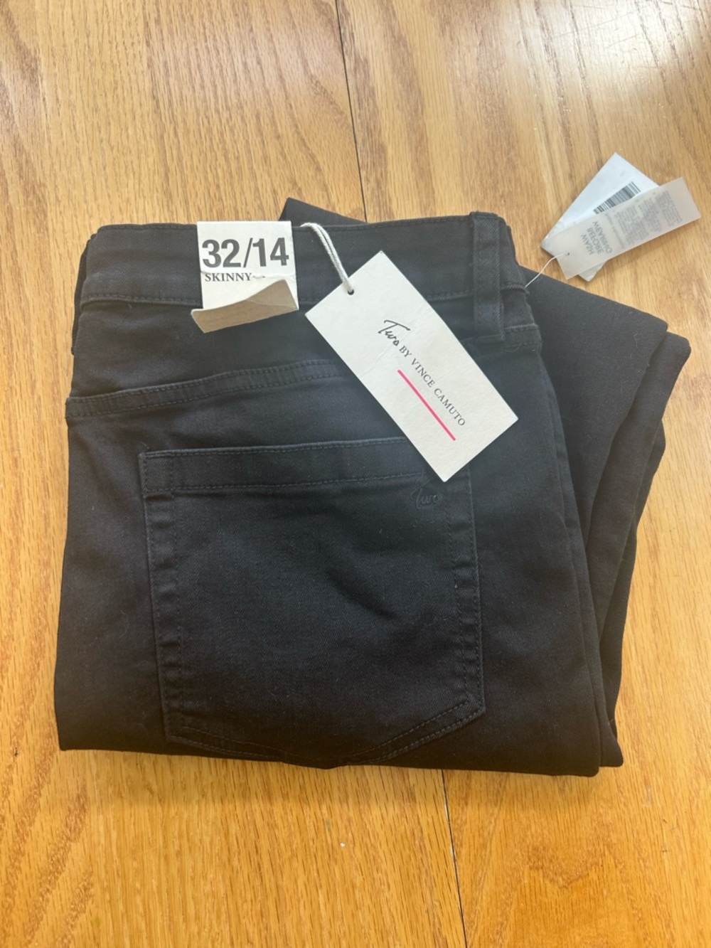 NWT Two by Vince Camuto Black Skinny Jeans Women’s Size 14 / 32 Mid Rise - Picture 10 of 10